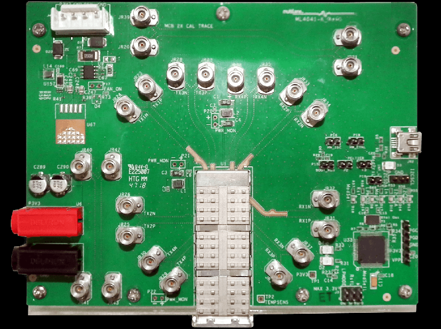 QSFP112 test fixture