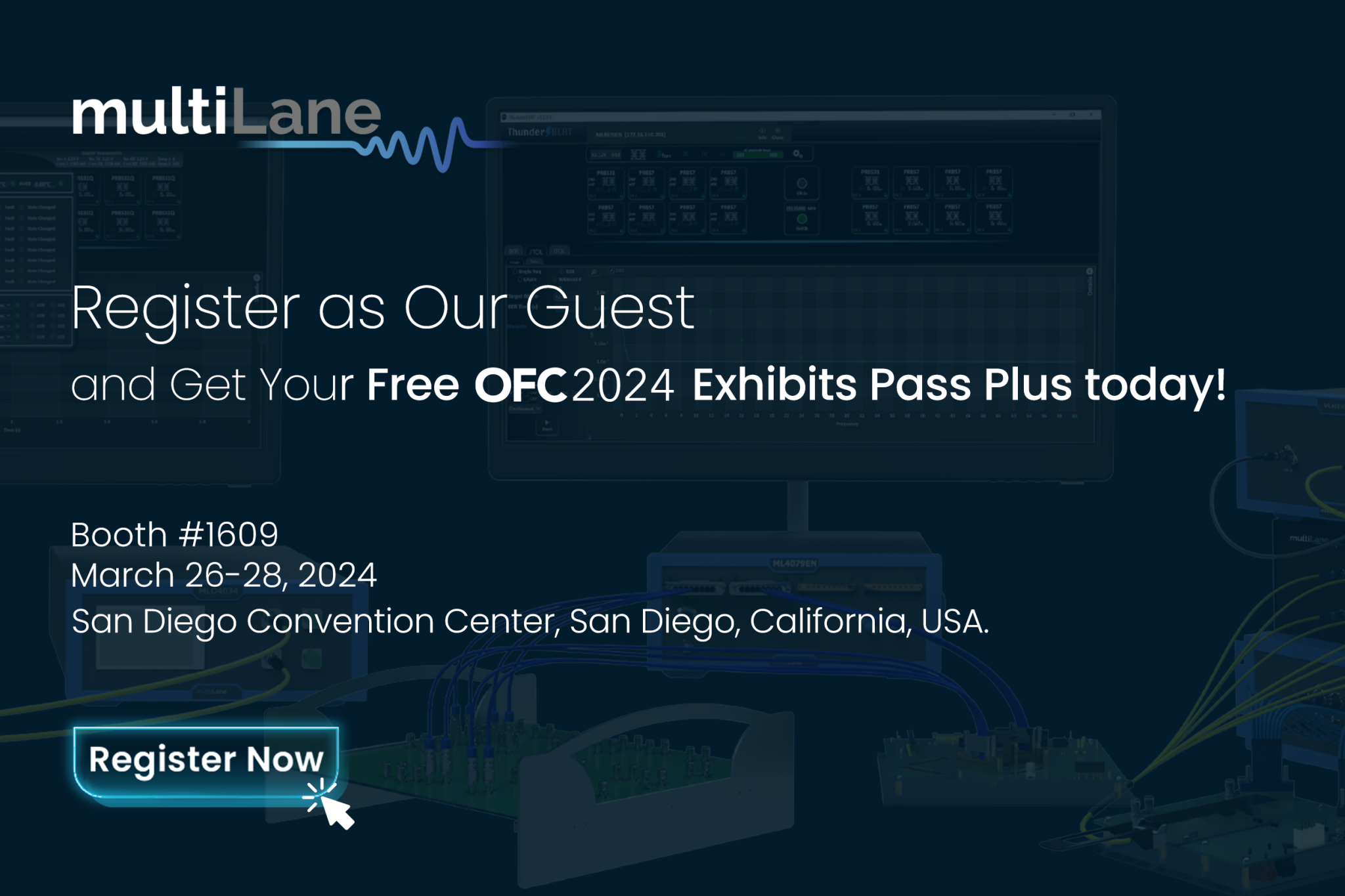 Join MultiLane at OFC2024 in Booth 1609